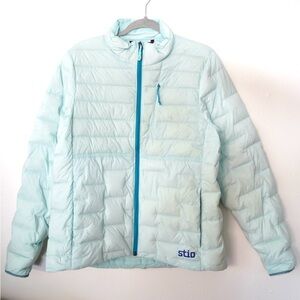 Stio Skillet Stretch Goose Down Jacket Blue Woman’s Size S